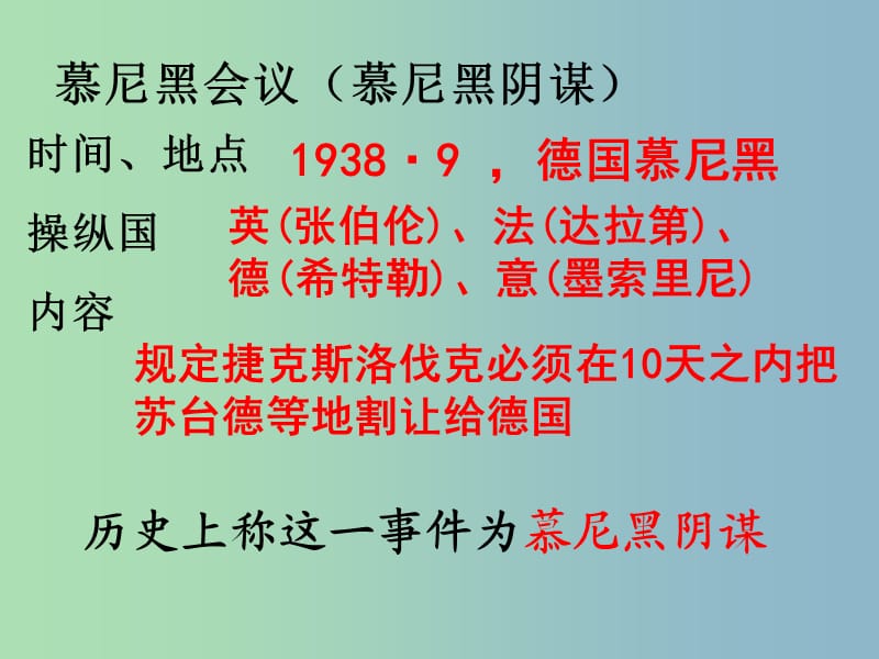 中考历史第一轮考点冲刺复习 九下 第三单元 第二次世界大战课件 新人教版.ppt_第3页