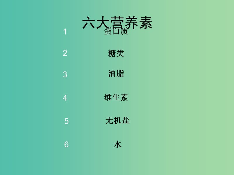 九年级化学下册 12.1 人类重要的营养物质课件 （新版）新人教版.ppt_第2页