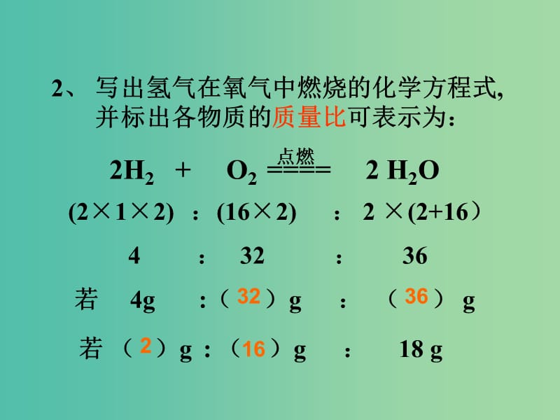 九年级化学上册 5.3 利用化学方程式的简单计算课件 新人教版.ppt_第3页