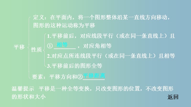 中考数学一轮复习第七章图形的变化第2节图形的平移与旋转课件.ppt_第3页