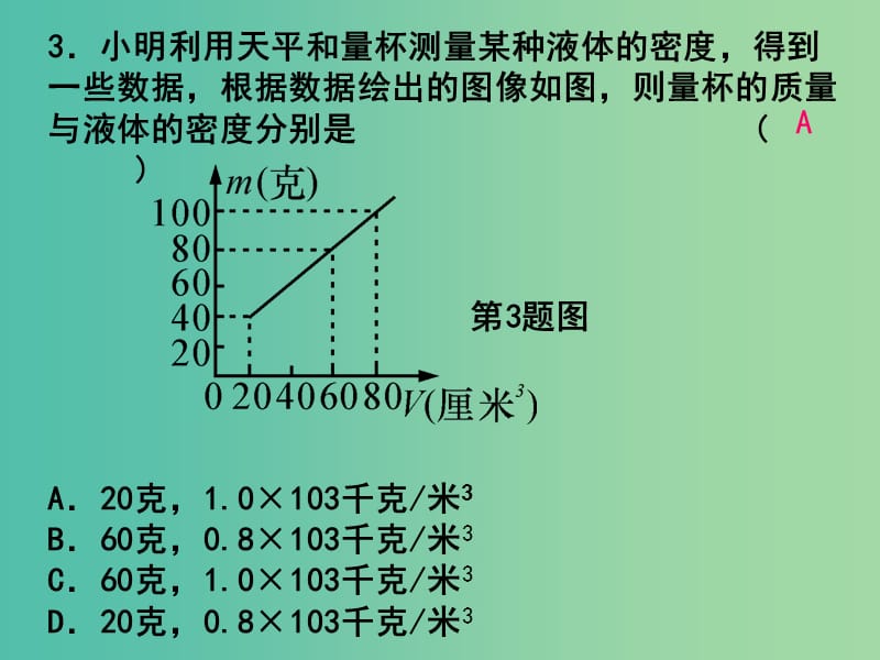 中考科学总复习 阶段检测3 力学专项练习课件.ppt_第3页