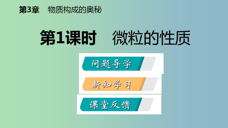 九年级化学上册第3章物质构成的奥秘第1节构成物质的基本微粒第1课时微粒的性质课件沪教版.ppt_第2页