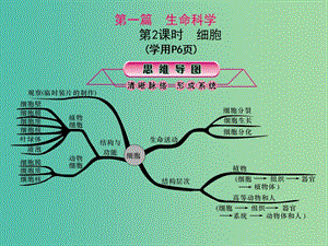 中考科學(xué)總復(fù)習(xí) 第2課時 細(xì)胞課件.ppt