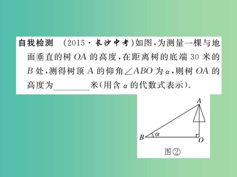 九年级数学下册 28.2《解直角三角形及其应用》利用仰（俯）角解直角三角形（第2课时）课件 （新版）新人教版.ppt_第3页