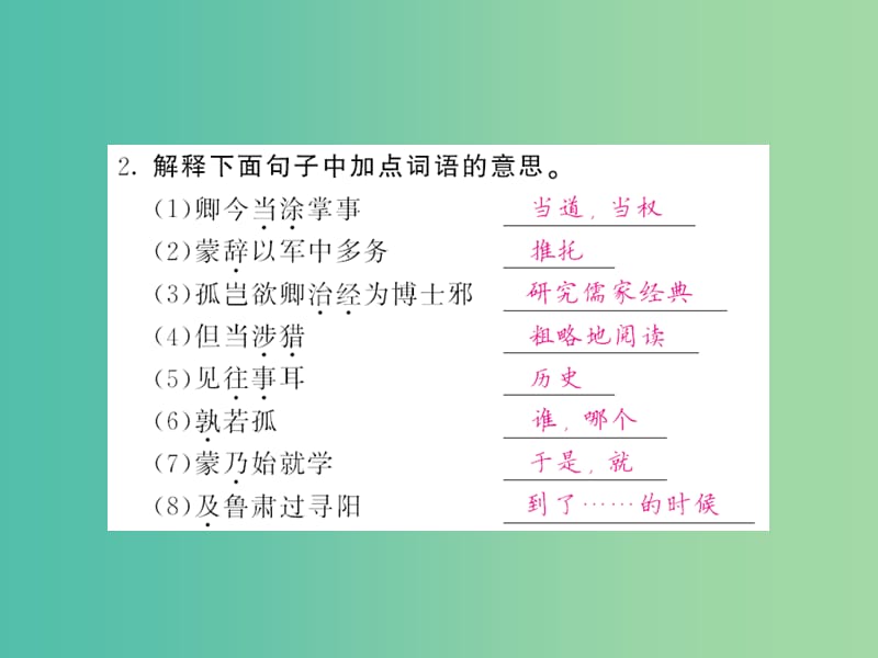 七年级语文下册 第三单元 15 孙权劝学课件 新人教版.ppt_第2页