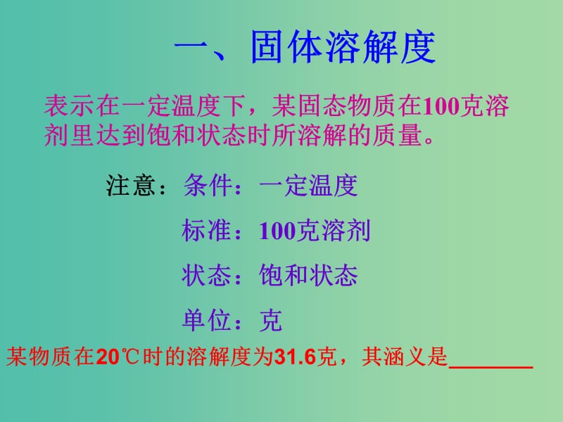 九年级化学下册 9.2 溶解度课件 新人教版.ppt_第3页