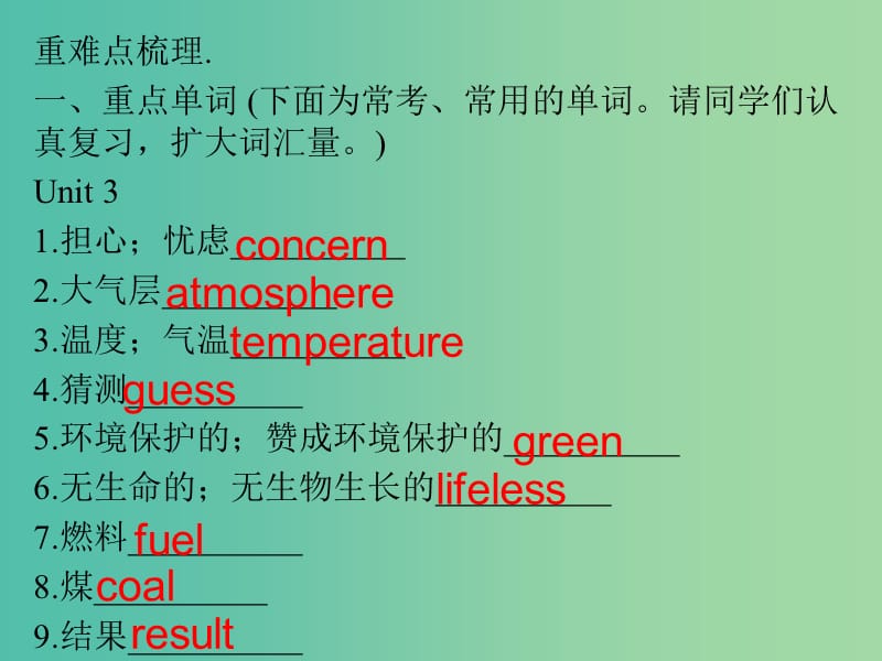 中考英语 重点难点梳理 九下 Unit 3-4课件.ppt_第2页