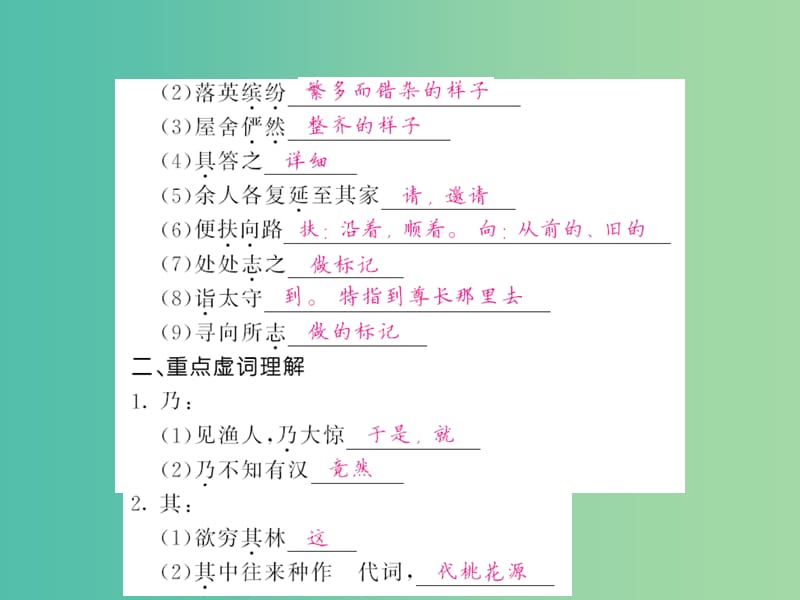 中考语文 第一轮 复习教材 夯基固本 八上 文言文知识梳理课件 新人教版.ppt_第3页