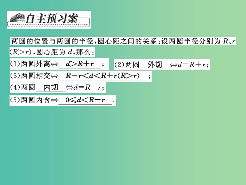 九年级数学下册 阅读材料 圆与圆的位置关系课件 （新版）华东师大版.ppt_第2页