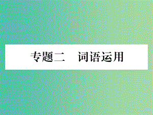 七年級(jí)語文下冊(cè) 專題復(fù)習(xí)二 詞語運(yùn)用課件 蘇教版.ppt