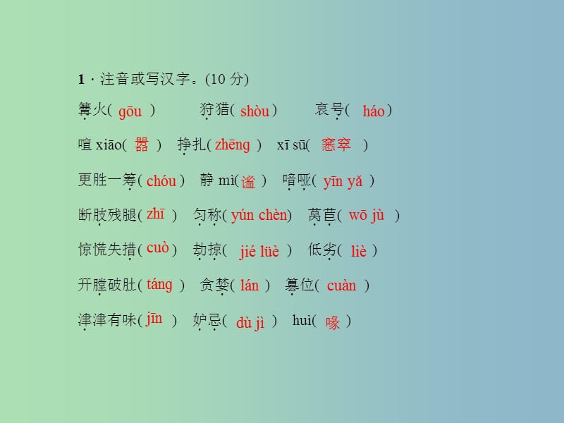 七年级语文上册 第五单元 23 绿色蝈蝈课件 （新版）新人教版.ppt_第2页