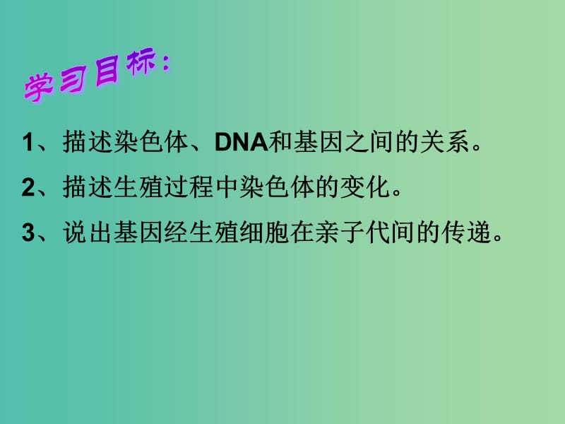 八年级生物下册 7.2.2 基因在亲子代间的传递课件 （新版）新人教版.ppt_第2页