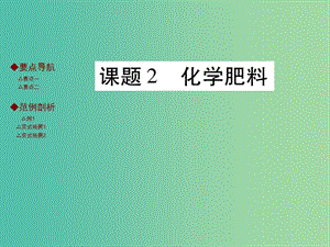 九年級化學(xué)下冊 第十一單元 鹽 化肥 課題2 化學(xué)肥料課件 新人教版.ppt