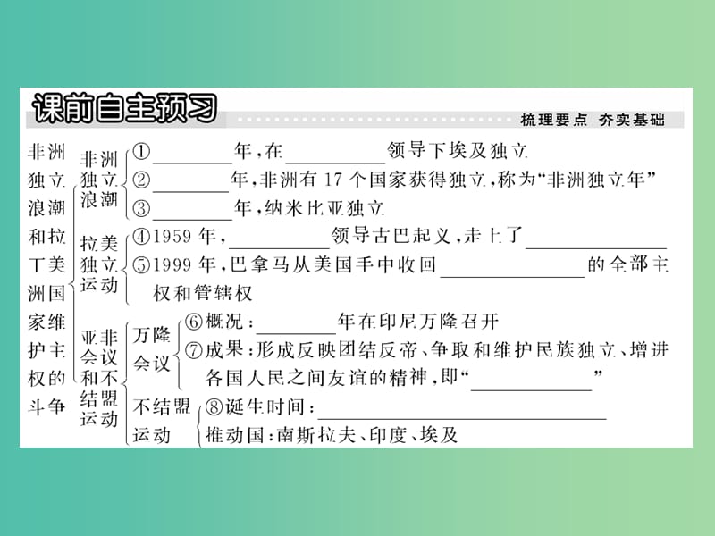 九年级历史下册 第17课 非洲独立浪潮和拉丁美洲国家维护主权的斗争课件 川教版.ppt_第2页