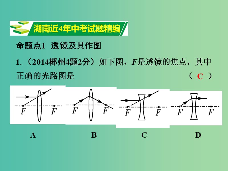 中考物理 第1部分 考点研究 第3章 透镜及其应用课件.ppt_第2页