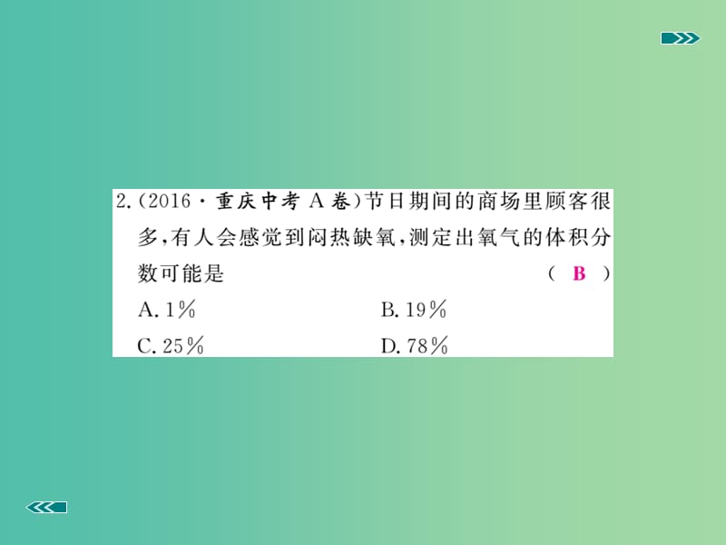 中考化学考前集训复习 第1讲 空气 氧气习题课件 新人教版.ppt_第3页