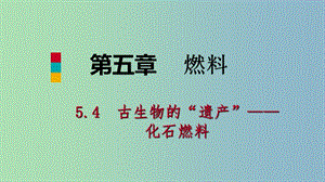 九年級(jí)化學(xué)上冊(cè)第五章燃料5.4古生物的“遺產(chǎn)”-化石燃料課件新版粵教版.ppt