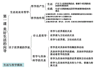 高中政治《生活與哲學》知識結構.ppt