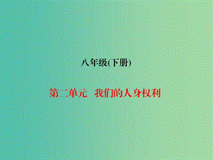 中考政治總復(fù)習(xí) 八下 第二單元 我們的人身權(quán)利課件.ppt