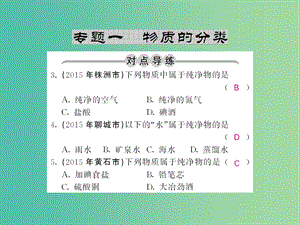 九年級化學下冊 專題一 物質的分類課件 新人教版.ppt