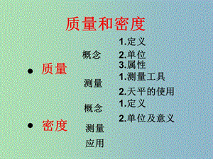 八年級物理上冊 第六章 質(zhì)量和密度課件 （新版）新人教版.ppt