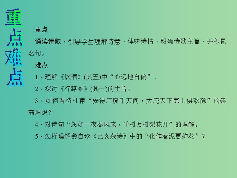 八年级语文下册 第六单元 30《诗五首》教学课件 （新版）新人教版.ppt_第3页