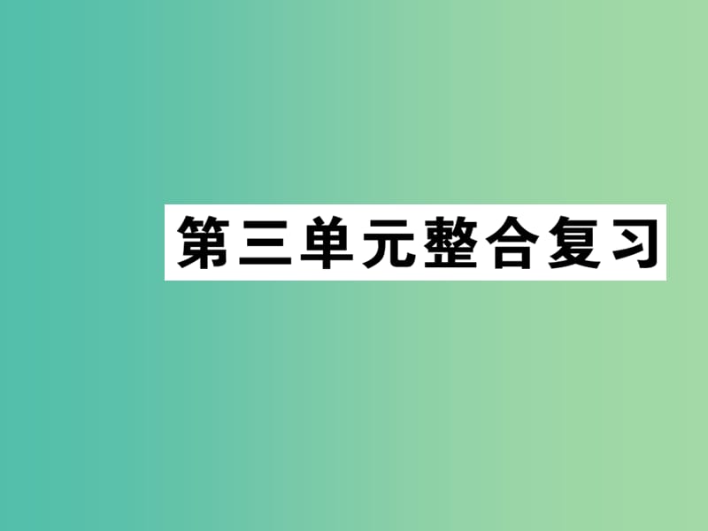 八年级政治下册 第三单元 我们的文化、经济权利整合复习课件 新人教版.ppt_第1页