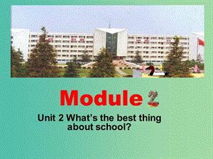 九年級英語下冊 Module 2 Unit 2 What’s the best thing about school課件 外研版.ppt