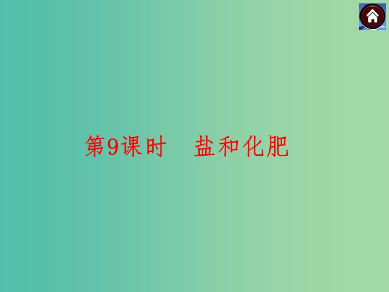 中考化学专题复习 盐和化肥课件.ppt_第1页