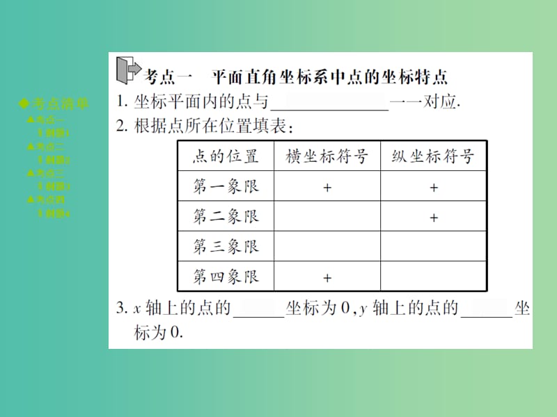 中考数学 考点梳理 第三章 函数 第9课时 平面直角坐标系与函数课件.ppt_第2页