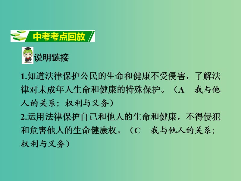 中考政治 八下 第一篇 考点研究 第六单元 我们的人身权利课件 粤教版.ppt_第2页