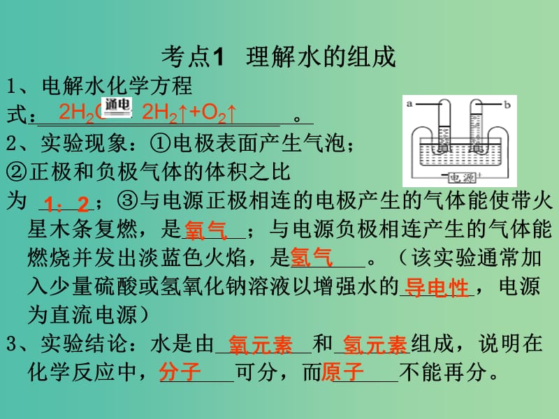 中考化学 知识梳理复习 第12讲 水的组成与净化课件.ppt_第3页