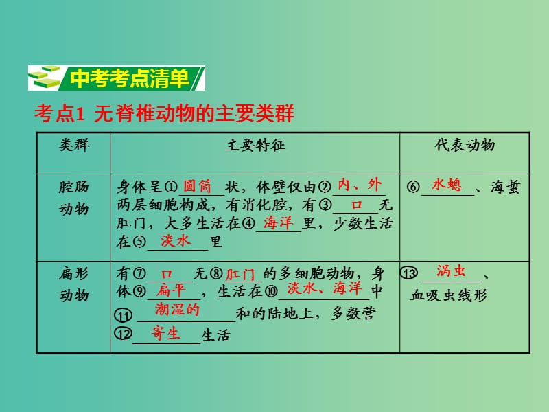 中考生物 第二单元 第二章 生物圈中的动物复习课件 济南版.ppt_第3页