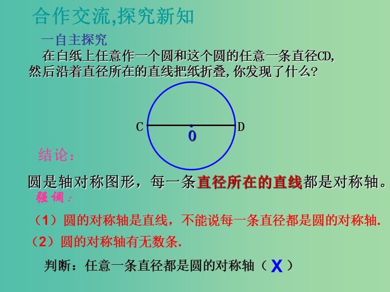 九年级数学下册 3.3 垂径定理课件 （新版）北师大版.ppt_第3页