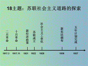 中考?xì)v史 主題18 蘇聯(lián)社會主義道路的探索復(fù)習(xí)課件.ppt