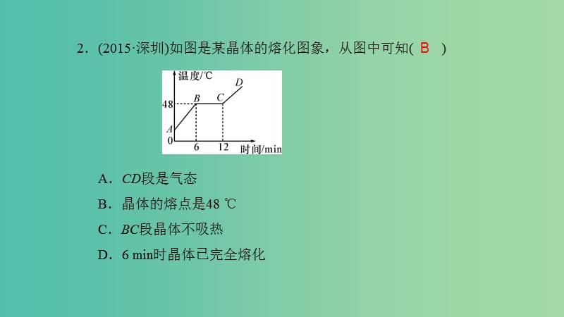 中考物理专题复习 第三讲 物态变化（练）课件.ppt_第3页