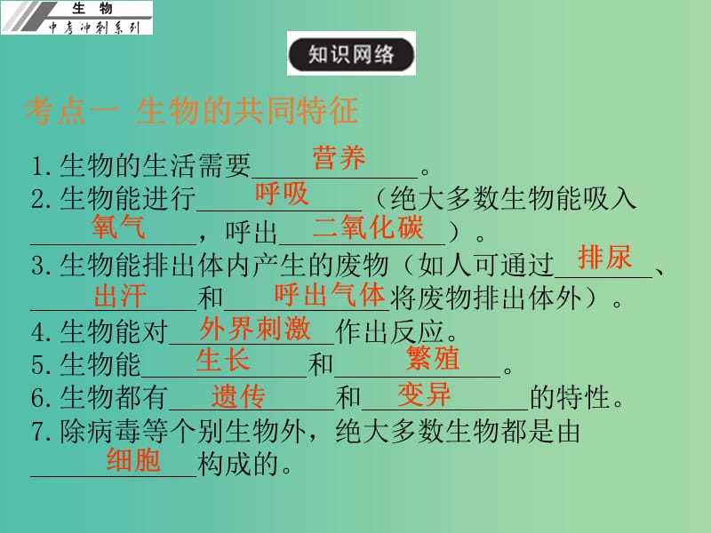 中考生物冲刺复习 基础梳理 第1章 认识生物课件 新人教版.ppt_第3页