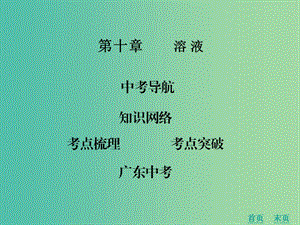 中考化學(xué) 第十章 溶液復(fù)習(xí)課件 新人教版.ppt