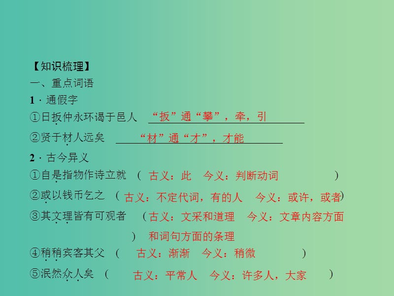 中考语文 文言文知识梳理与阅读训练 古诗文阅读 七下课件.ppt_第3页