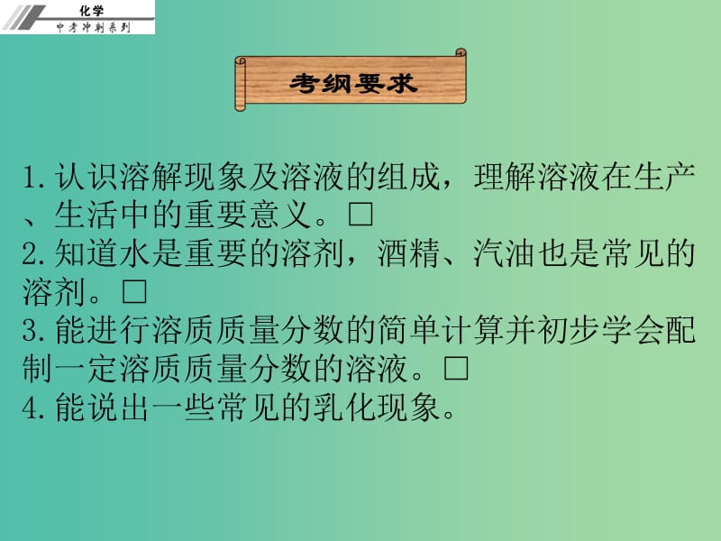 中考化学冲刺复习 第12章 溶液 溶液的浓度课件 新人教版.ppt_第2页