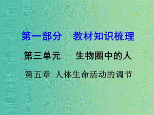 中考生物 第三單元 第五章 人體生命活動的調(diào)節(jié)復(fù)習(xí)課件 濟(jì)南版.ppt