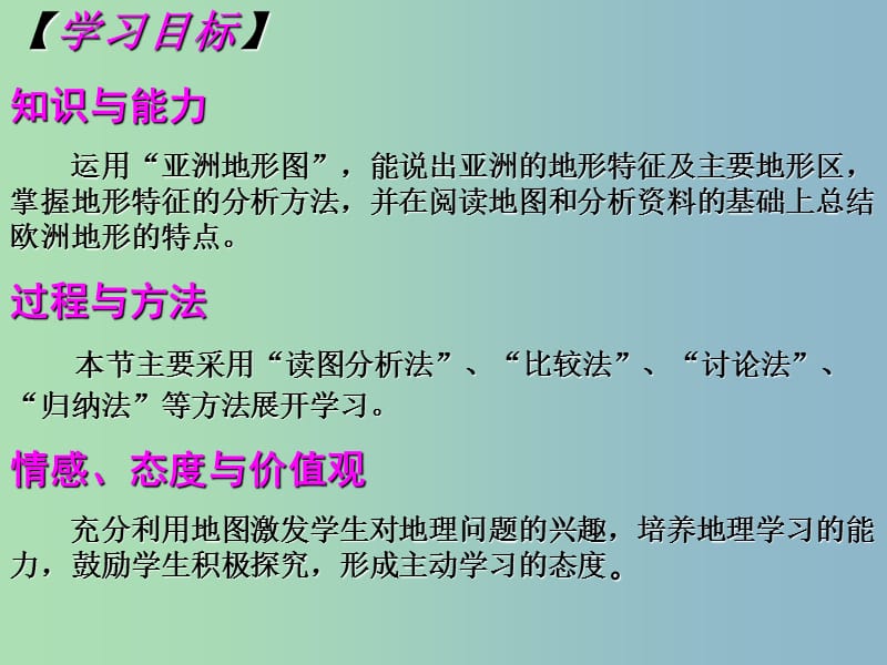 七年级地理下册 第六章 第一节《亚洲及欧洲》亚洲主要地形课件 湘教版.ppt_第2页