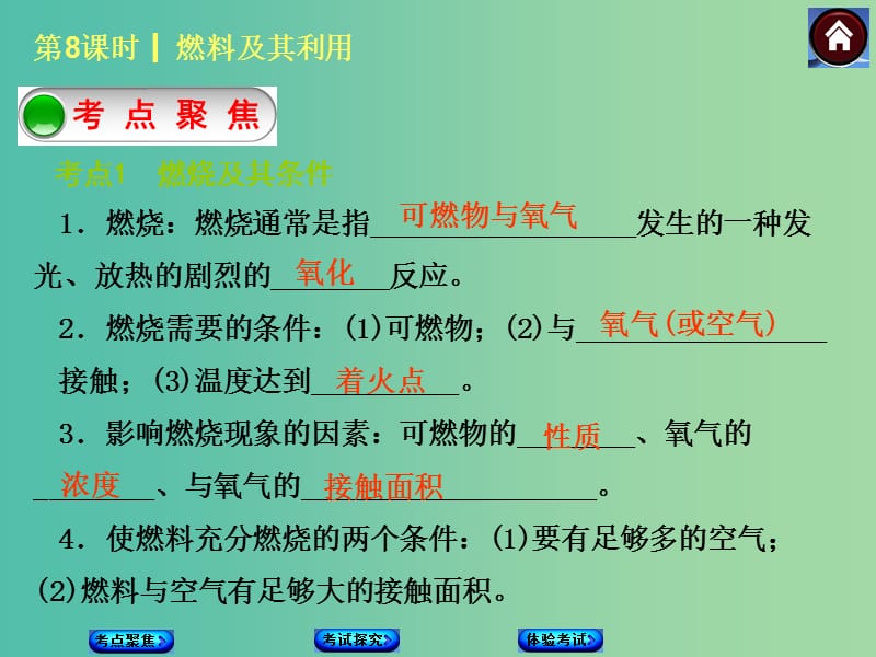 中考化学基础复习 第8课时 燃料及其利用课件 新人教版.ppt_第2页