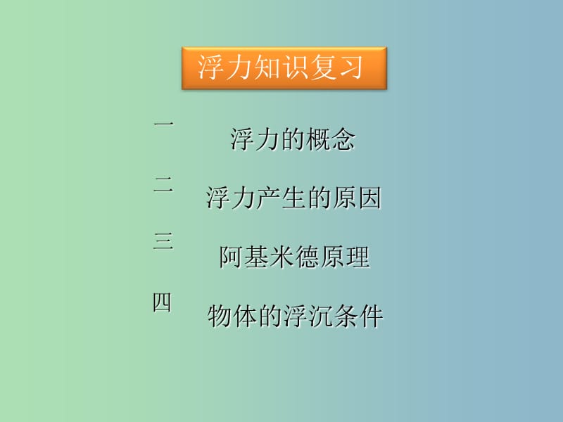 八年级物理下册 第十章 浮力复习课件 （新版）新人教版.ppt_第1页