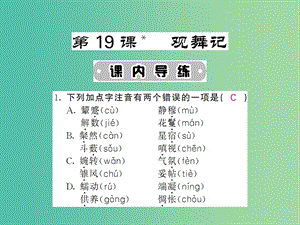 七年级语文下册 第四单元 19 观舞记课件 新人教版.ppt