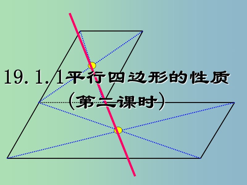 八年级数学下册 19.1 平行四边形课件 新人教版.ppt_第1页