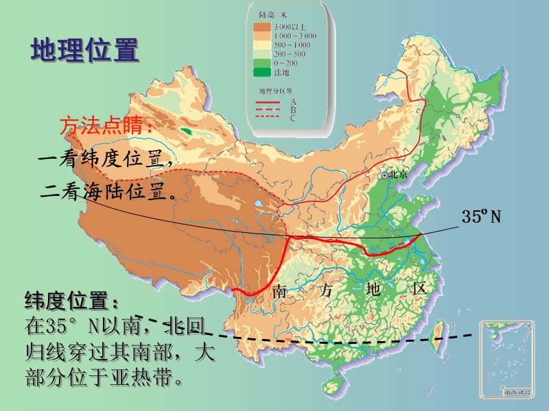 八年级地理下册 第七章 第一节 区域特征课件 （新版）商务星球版.ppt_第3页