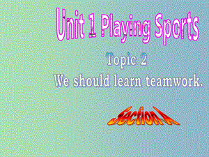 八年級(jí)英語(yǔ)上冊(cè) Unit 1 Playing Sports Topic 2 Section A課件 （新版）仁愛(ài)版.ppt