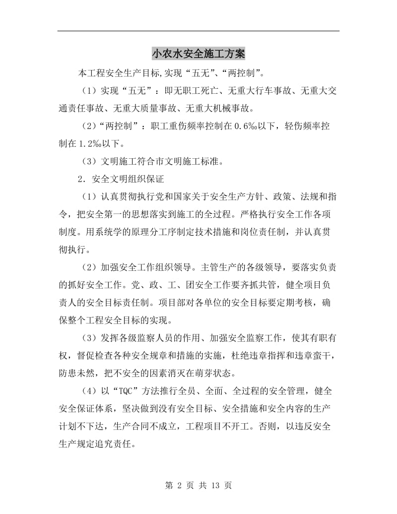 小农水安全施工方案.doc_第2页