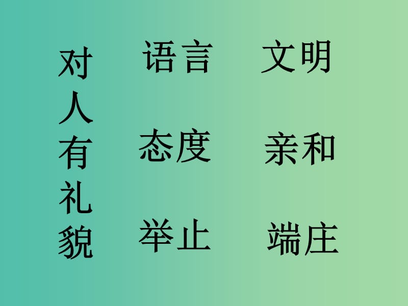 八年级政治上册 第七课 第1框 礼貌显魅力课件1 新人教版.ppt_第3页